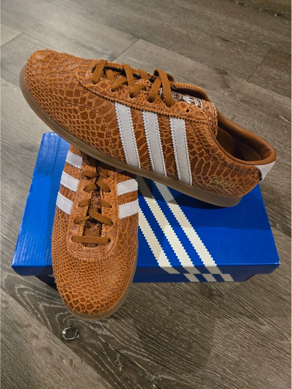 adidas Gazelle Lo Pro W Dark Brown Clear Sky Gum Women KI3578 Size 7